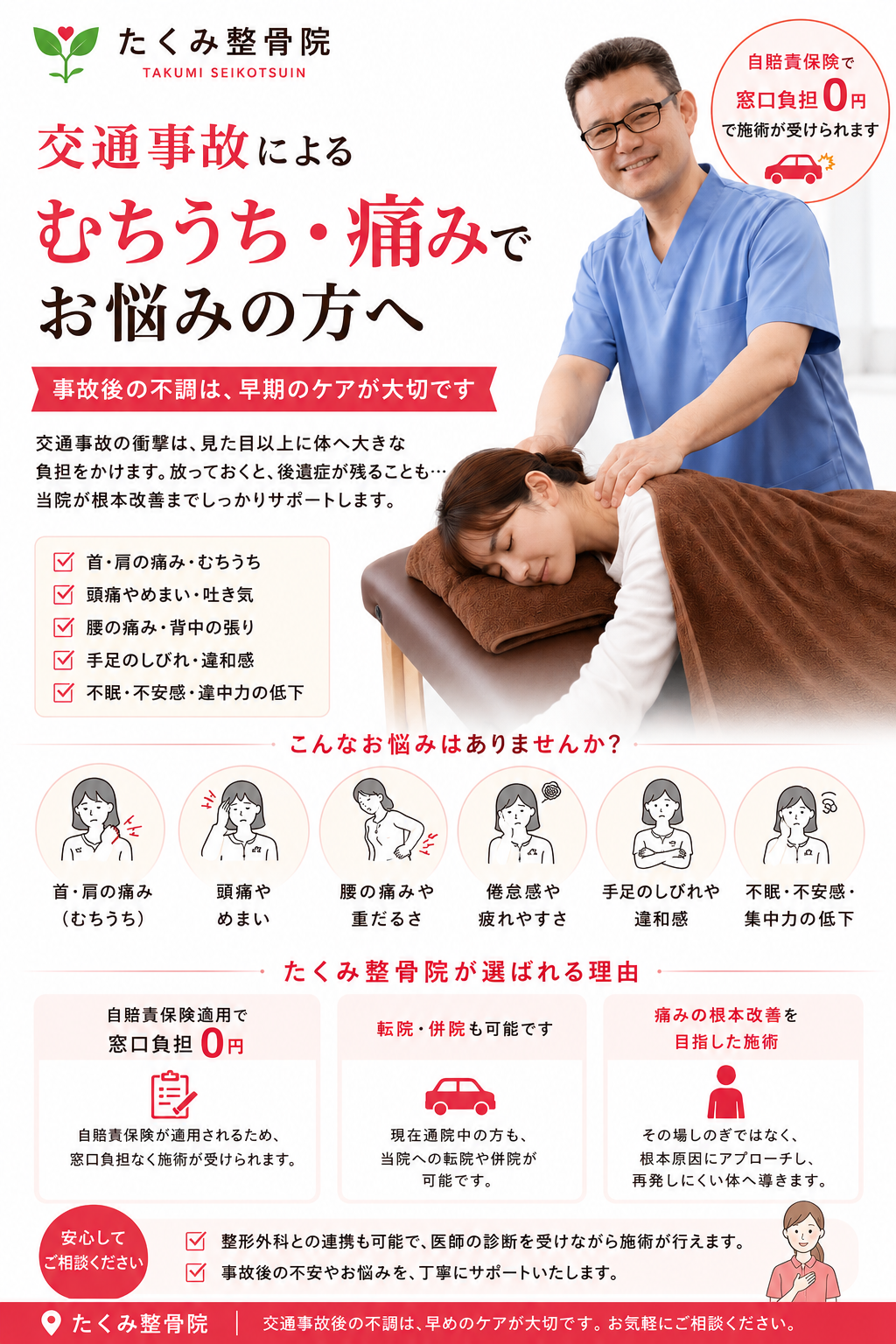 交通事故の症状についての説明