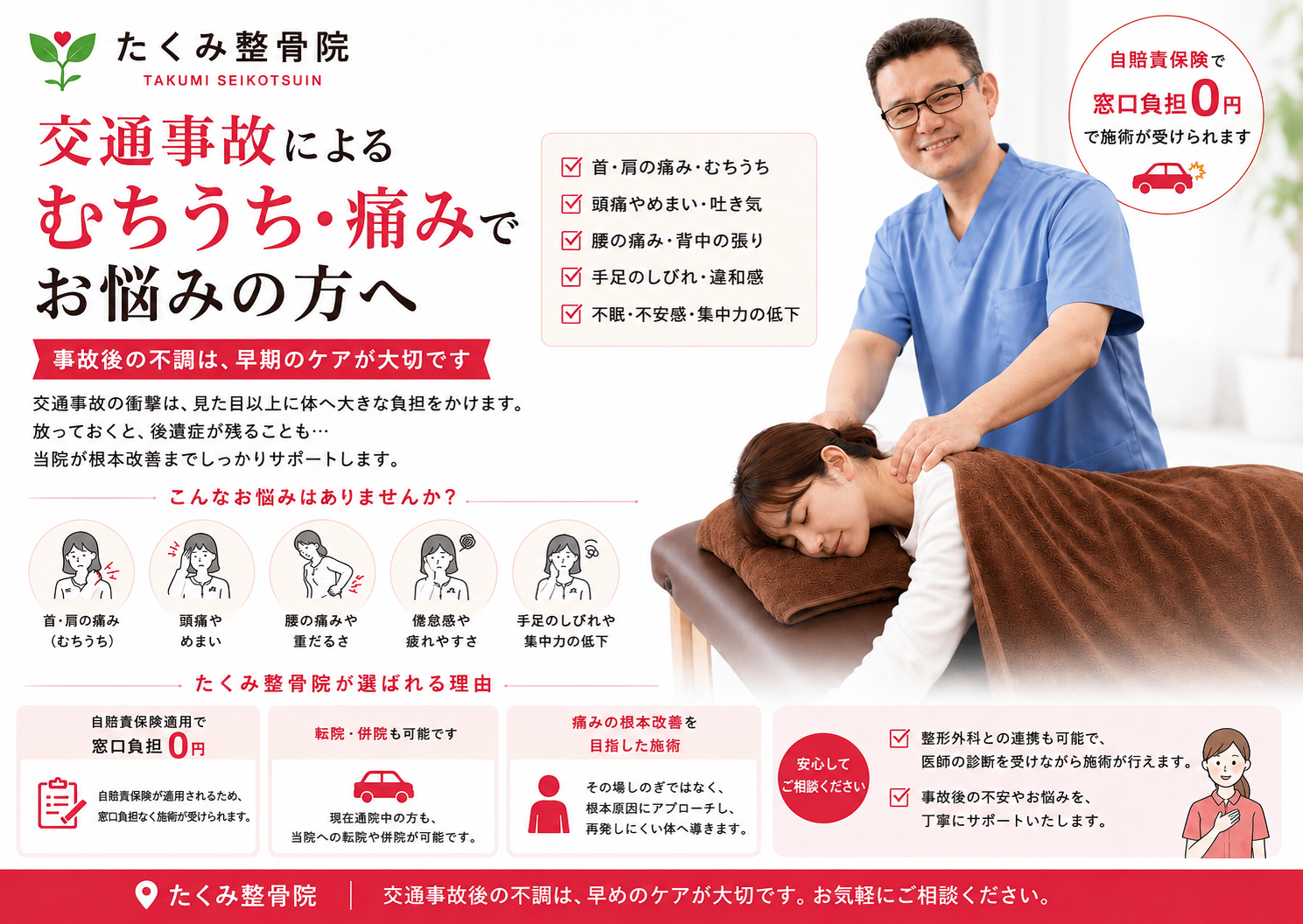 交通事故の症状についての説明